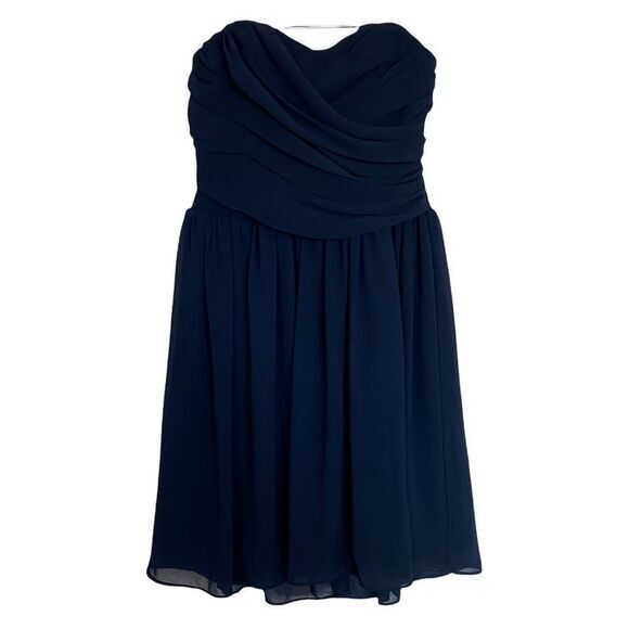 I.N. San Francisco strapless navy‎ blue dress size 7 - Picture 1 of 5